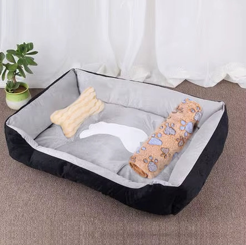 Winter Warm Large Dog Sofa Bed Dog Kneel Cat Mats House Cushion Pet Dog Bed Dog House Soft Nest Dog Baskets Bed for Cat Puppy