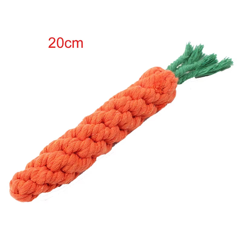1Pc Pet Dog Toys Cartoon Animal Dog Chew Toys Durable Braided Bite Resistant Puppy Molar Cleaning Teeth Cotton Rope Toy