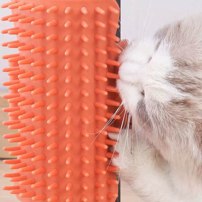 Cat Comb Desk Corner Self Groomer Brush No Damage to Furniture Cats Scratcher Brush Cats Scrubbing Hair Remover Brush