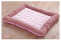 Cooling Pad Bed for Dogs Cats Puppy Kitten Cool Mat Pet Blanket Ice Silk Material Soft for Summer Sleeping Pink Blue Breathable