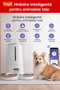 Hrănitor Automat Wi-Fi pentru Pisici – 2 Pisici, Capacitate 4L, Control prin Aplicație