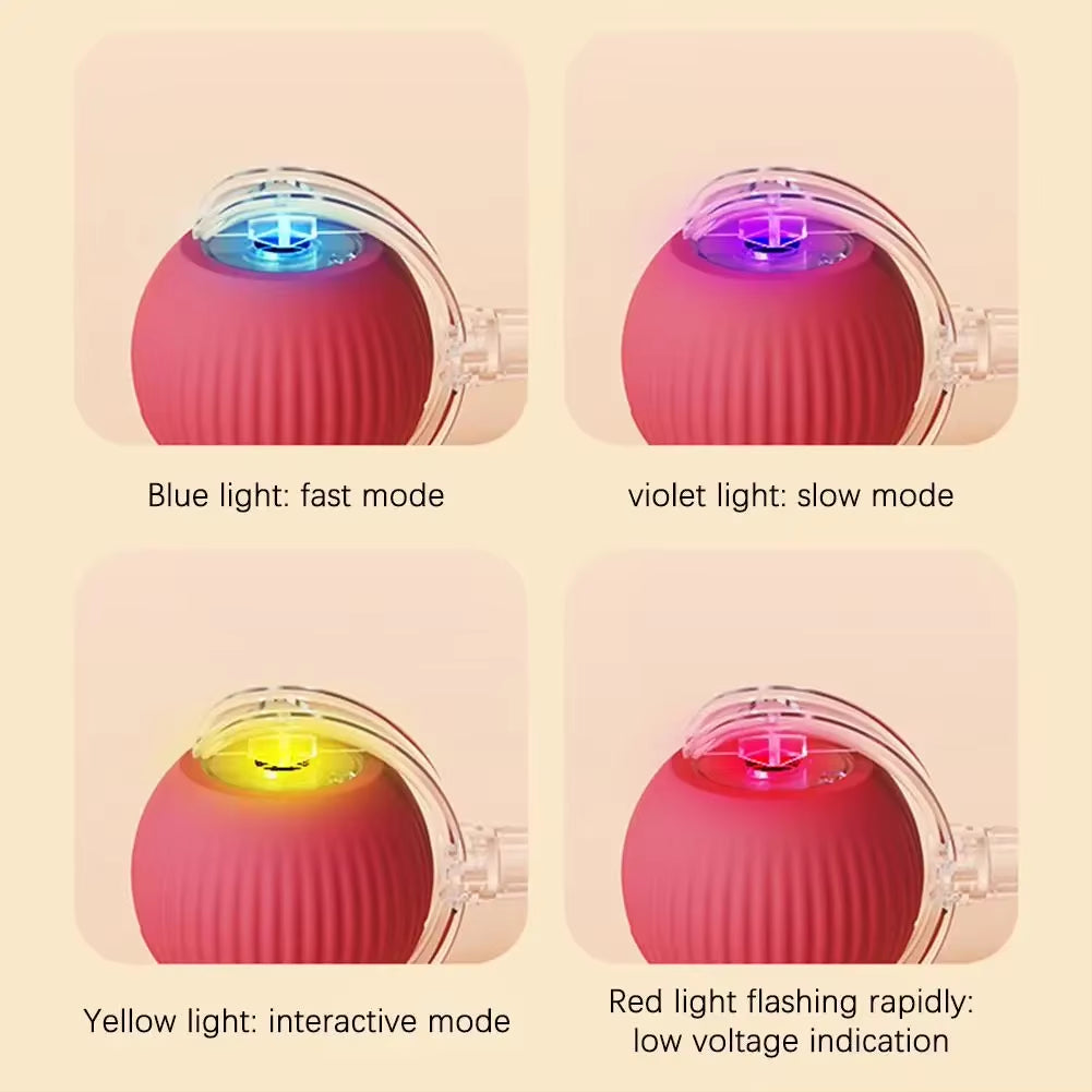 Automatic Rolling Fake Tail Ball for Cat Toys Dog and Cat Training Imitation Mouse Rechargeable Smart Pet Electric Toy Cats Home