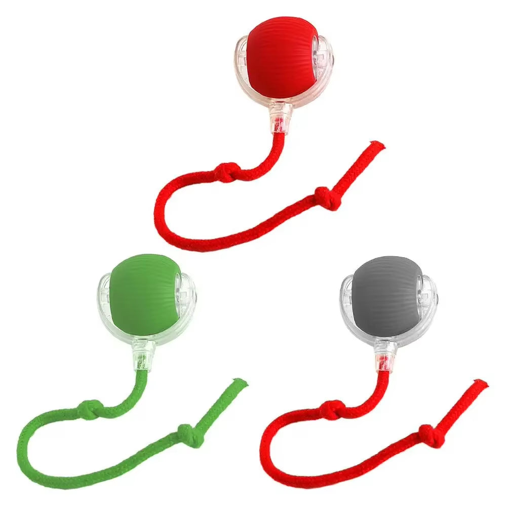 Automatic Rolling Fake Tail Ball for Cat Toys Dog and Cat Training Imitation Mouse Rechargeable Smart Pet Electric Toy Cats Home